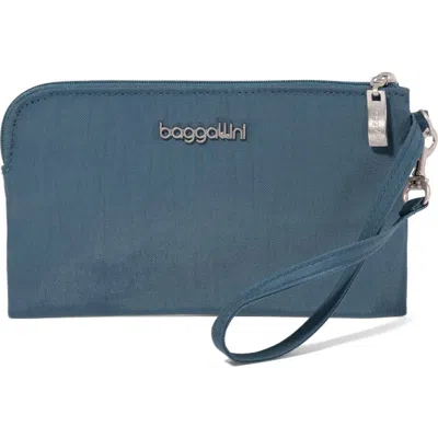 Baggallini Rfid Wristlet Wallet In Blue