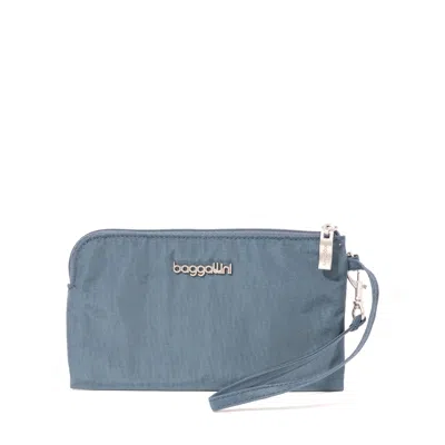 Baggallini Rfid Wristlet Wallet In Blue