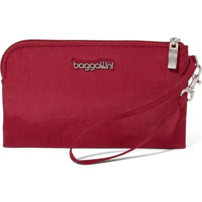 Baggallini Rfid Wristlet Wallet In Red