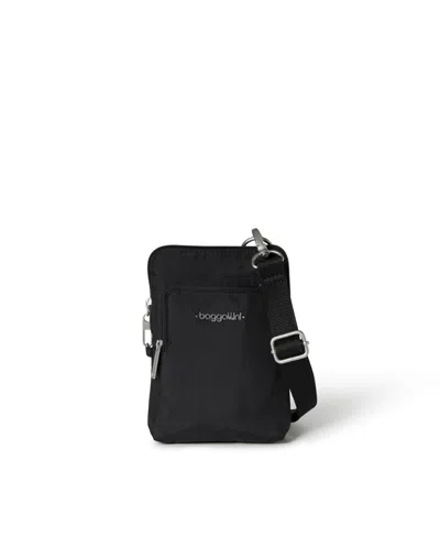 Baggallini Securtex Anti-theft Activity Crossbody Bag In Black