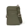Baggallini Securtex Anti-theft Activity Crossbody Bag In White