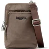 Baggallini Securtex Anti-theft Activity Small Crossbody Bag In Brown