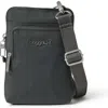 Baggallini Securtex Anti-theft Activity Small Crossbody Bag In Gray