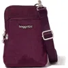 Baggallini Securtex Anti-theft Activity Small Crossbody Bag In Purple