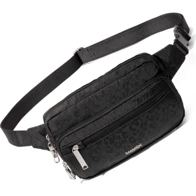 Baggallini Securtex Anti-theft Belt Bag Sling In Animal Print