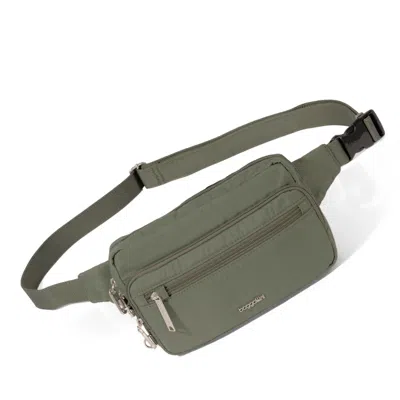 Baggallini Securtex Anti-theft Belt Bag Sling In Green