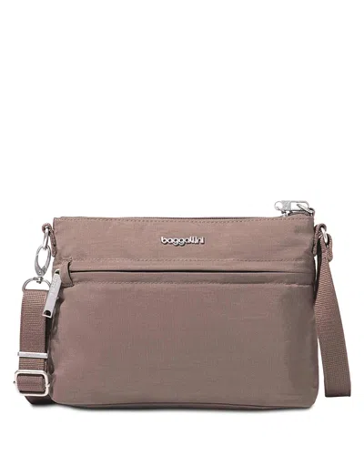 Baggallini Securtex Anti-theft Memento Crossbody Bag In Orange