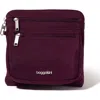 Baggallini Securtex Anti-theft Crossbody Bag In Purple