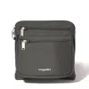 Baggallini Securtex Anti-theft Crossbody Bag In Gray