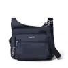 Baggallini Securtex Anti-theft Crossover Crossbody In Black