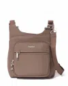 Baggallini Securtex Anti-theft Crossover Crossbody In Brown