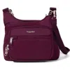 Baggallini Securtex Anti-theft Crossover Crossbody In Purple