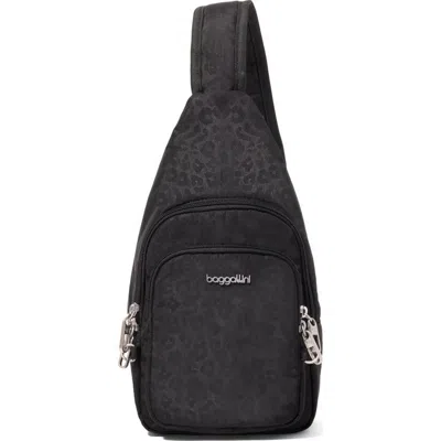 Baggallini Securtex Anti-theft Daytripper Sling Bag In Animal Print