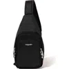 Baggallini Securtex Anti-theft Daytripper Sling Bag In Black