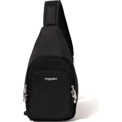 BAGGALLINI BAGGALLINI SECURTEX ANTI-THEFT DAYTRIPPER SLING BAG
