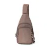 Baggallini Securtex Anti-theft Daytripper Sling Bag In Brown