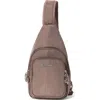 Baggallini Securtex Anti-theft Daytripper Sling Bag In Brown