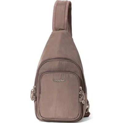 Baggallini Securtex Anti-theft Daytripper Sling Bag In Brown