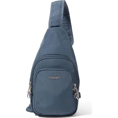 Baggallini Securtex Anti-theft Daytripper Sling Bag In Gray