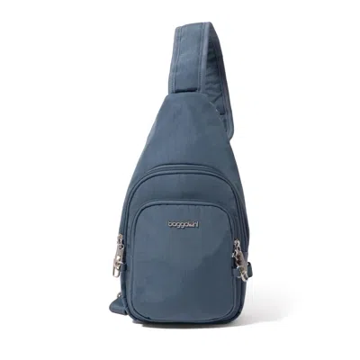 Baggallini Securtex Anti-theft Daytripper Sling Bag In Gray