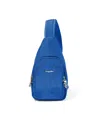 Baggallini Securtex Anti-theft Daytripper Sling Bag In Blue