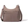Baggallini Securtex Anti-theft Free Time Crossbody Bag In Brown