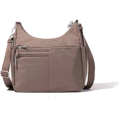 Baggallini Securtex Anti-theft Free Time Crossbody Bag In Brown
