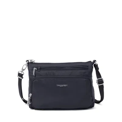 Baggallini Securtex Anti-theft Keepsake Crossbody In Black