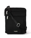 Baggallini Securtex Anti-theft Large Crossbody Bag In Black