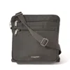 Baggallini Baggillini Securtex Anti-theft Large Crossbody Bag In Midnight Blossom Print