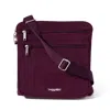 Baggallini Baggillini Securtex Anti-theft Large Crossbody Bag In Mulberry