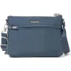Baggallini Securtex Anti-theft Memento Crossbody Bag In Gray
