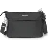 Baggallini Securtex Anti-theft Memento Crossbody Bag In Gray