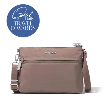 Baggallini Securtex Anti-theft Memento Crossbody Bag In Orange