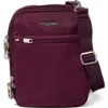Baggallini Securtex Anti-theft Mini Everything Crossbody In Purple