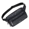 Baggallini Securtex Anti Theft Sling Belt Bag In Midnight Blossom Print