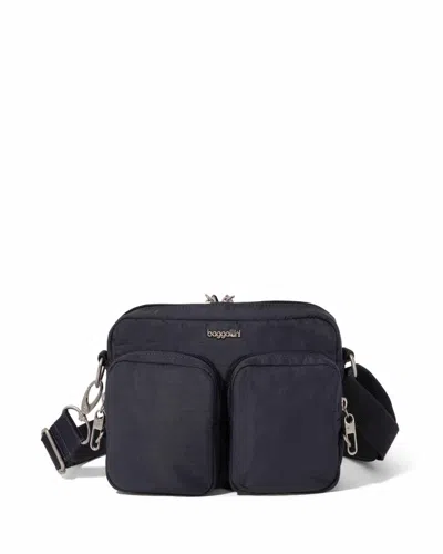 Baggallini Securtex Anti-theft Treasure Crossbody Bag In Blue