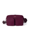 Baggallini Securtex Anti-theft Treasure Crossbody Bag In Red