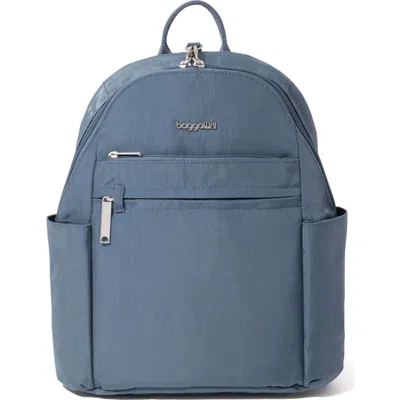 Baggallini Securtex Anti-theft Vacation Backpack In Gray