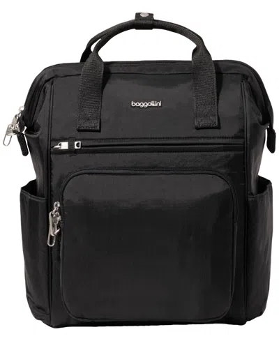 Baggallini Securtex Anti-theft Windsor Backpack In Black