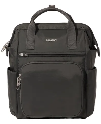 Baggallini Securtex Anti-theft Windsor Backpack In Gray