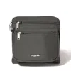 Baggallini Securtex Anti-theft Crossbody Bag In Gray