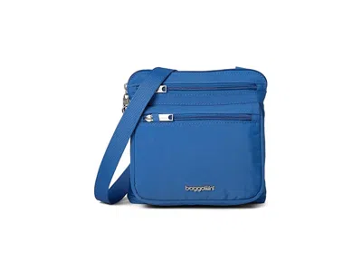 Baggallini Securtex Anti-theft Crossbody Cross Body Handbags Lapis: One Size In Blue