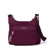 Baggallini Securtex Anti-theft Crossover Crossbody Bag In Purple