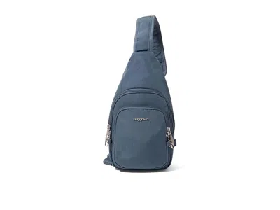 Baggallini Securtex Anti-theft Daytripper Sling Cross Body Handbags Mist: One Size In Brown