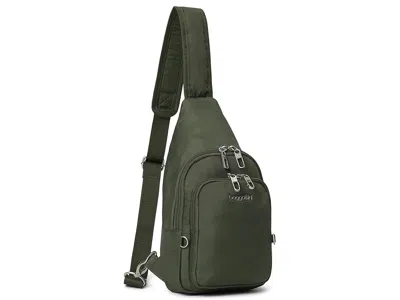 Baggallini Securtex Anti-theft Daytripper Sling Cross Body Handbags Thyme: One Size In Gray