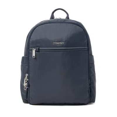 Baggallini Securtex Anti-theft Getaway Backpack In Blue
