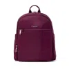Baggallini Securtex Anti-theft Getaway Backpack In Purple