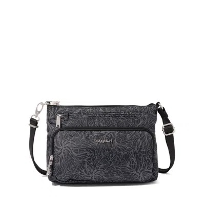 Baggallini Securtex Anti-theft Keepsake Crossbody Bag In Purple