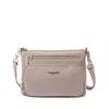 Baggallini Securtex Anti-theft Keepsake Crossbody In Beige